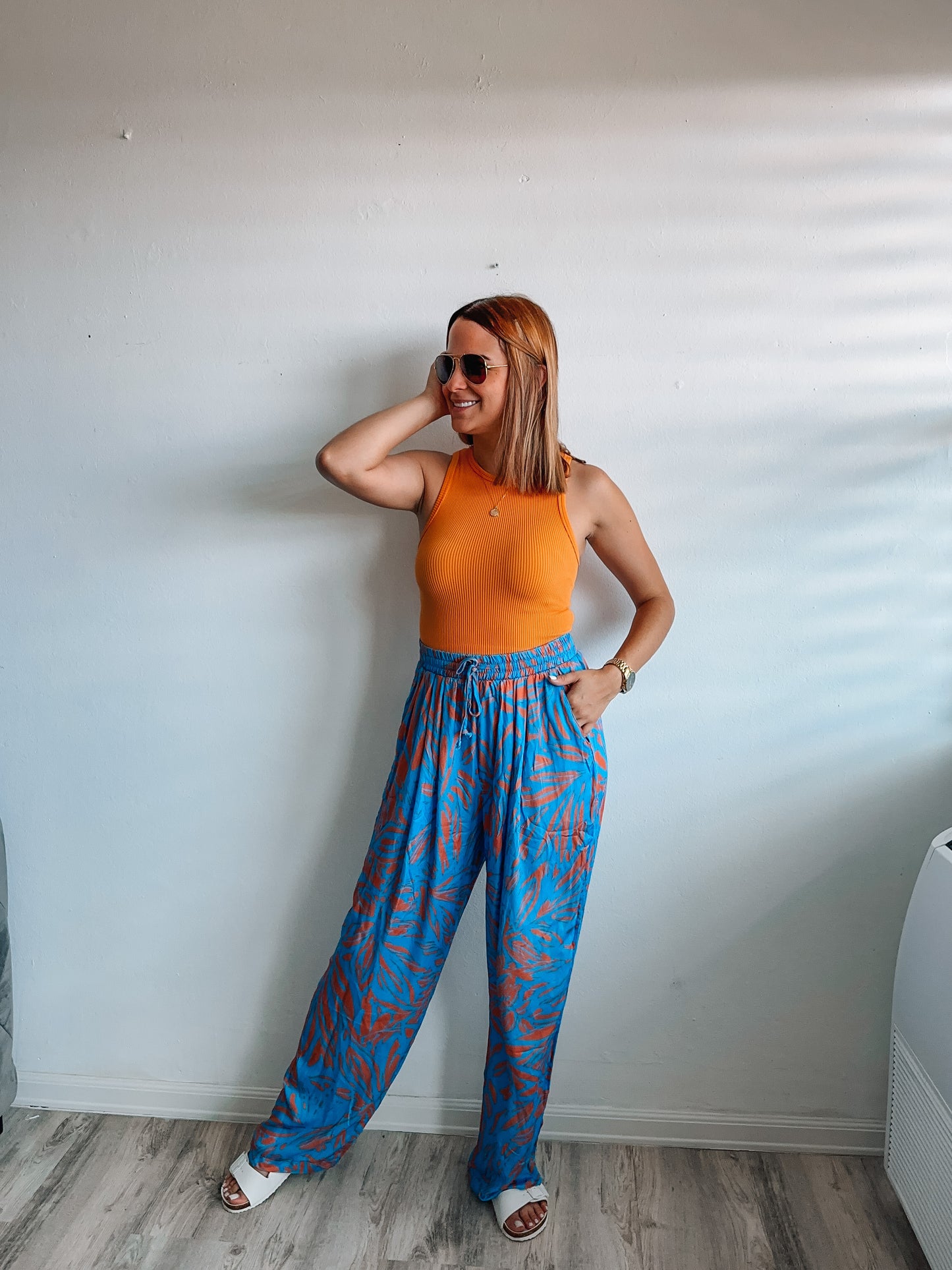 Blue & Orange Pants